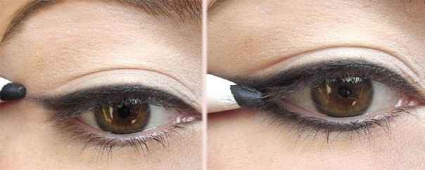 Как красить глаза маркером