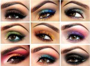 Примеры макияжа карих глаз фото