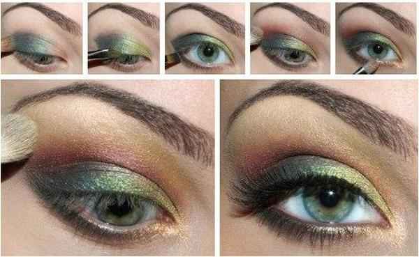 Ежедневный легкий макияж для зеленых глаз