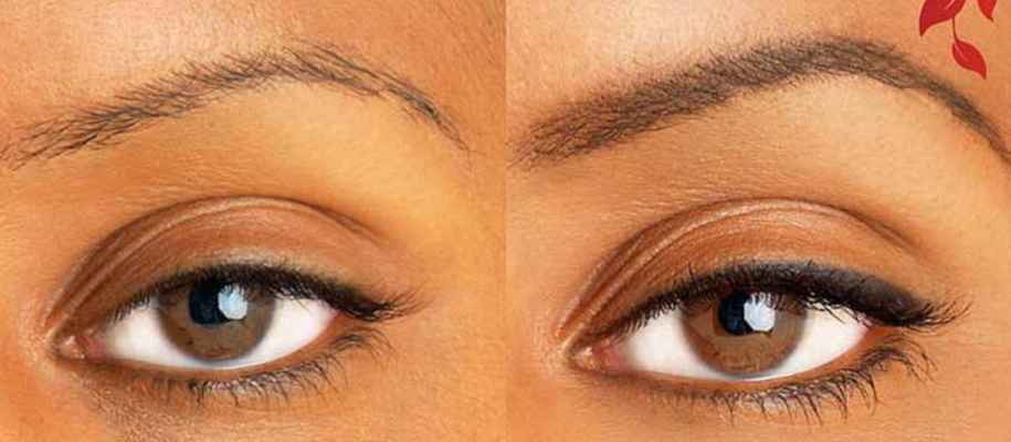 Фото как правильно красить карие глаза фото до и после