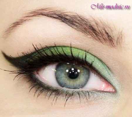 Макияж для серо зеленых глаз и темных волос поэтапно
