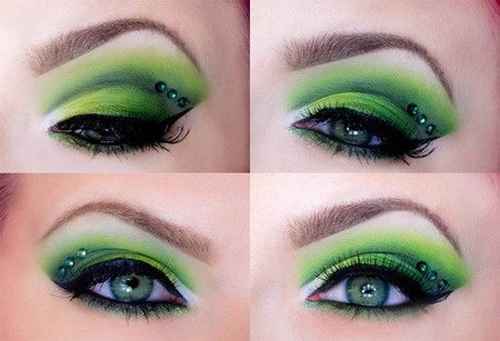 Макияж для светлых зеленых глаз и светлых волос
