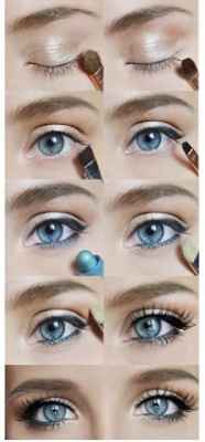 Как красить глаза если глаза голубые