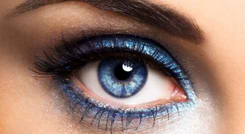 Как красить глаза если глаза голубые