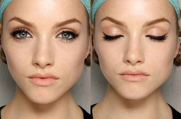 Как сделать при помощи макияжа большие глаза 50 летней женщине