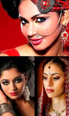 Макияж для карих глаз индийских актрис