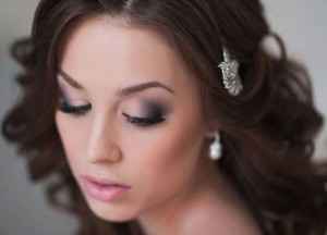 Нежный макияж для карих глаз на свадьбу