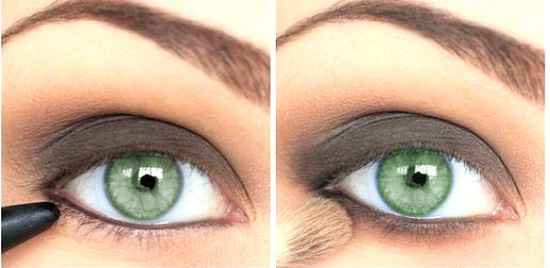 Макияж для зеленых глаз в домашних условиях пошаговое
