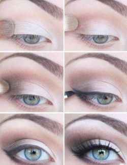 Легкий макияж для серых глаз на каждый день