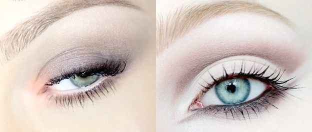 Идеи вечернего макияжа для голубых глаз