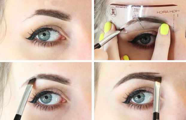 Как правильно красить глаза и брови фото