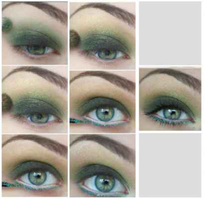 Красивый макияж для серо зеленых глаз поэтапно фото