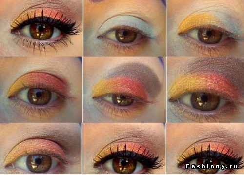 Картинки как научиться красить глаза