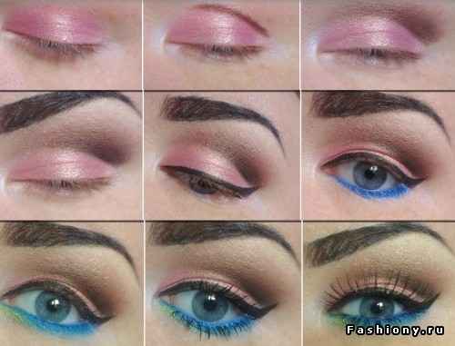 Картинки как научиться красить глаза