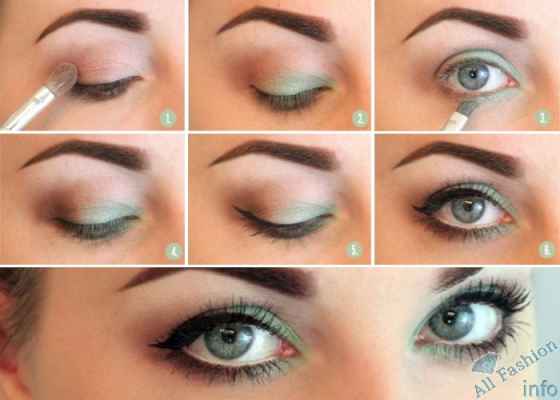 Яркий макияж для зеленых глаз фото