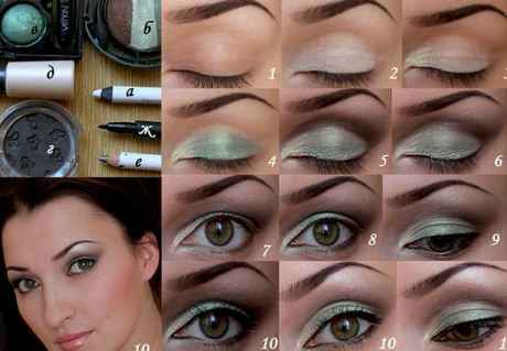 Как сделать дневной макияж для карих глаз пошагово