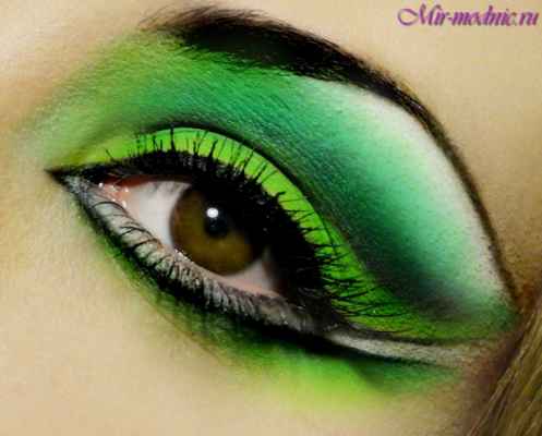 Макияж зеленые глаза вечерний макияж