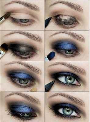 Картинки макияж для карих глаз