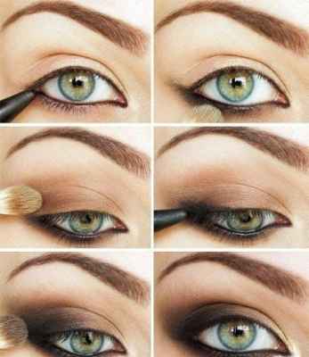 Как правильно красить тени на глаза схема